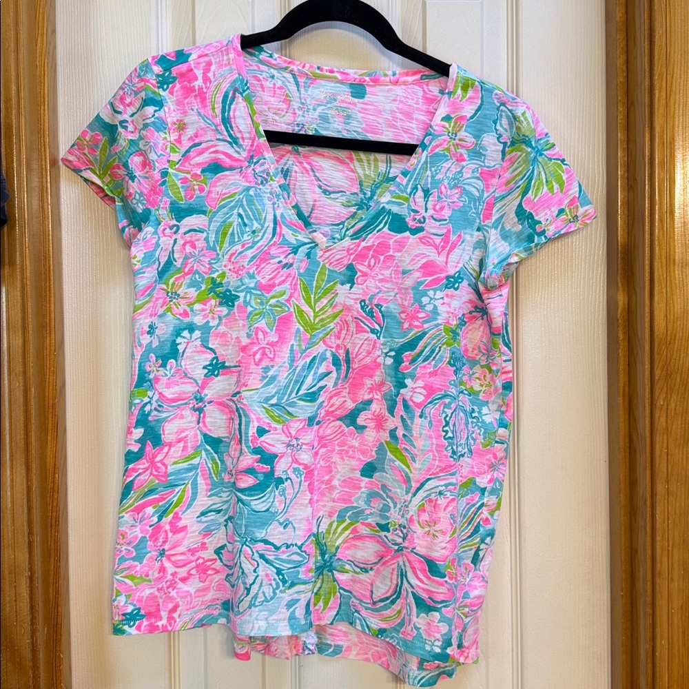 Lilly Pulitzer Etta V Neck Top